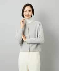 FMKAD19130 MICHEL KLEIN(ミッシェルクラン) ［レイヤードにおすすめ］シアーハイネックカットソー ブラウン