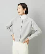 FMKAD19130 MICHEL KLEIN(ミッシェルクラン) ［レイヤードにおすすめ］シアーハイネックカットソー ブラウン