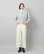 FMKAD19130 MICHEL KLEIN(ミッシェルクラン) ［レイヤードにおすすめ］シアーハイネックカットソー ブラウン