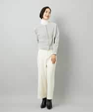 FMKAD19130 MICHEL KLEIN(ミッシェルクラン) ［レイヤードにおすすめ］シアーハイネックカットソー ブラウン