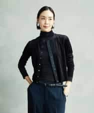 FMKAD19130 MICHEL KLEIN(ミッシェルクラン) ［レイヤードにおすすめ］シアーハイネックカットソー ブラウン