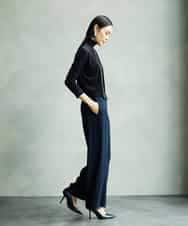FMKAD19130 MICHEL KLEIN(ミッシェルクラン) ［レイヤードにおすすめ］シアーハイネックカットソー ブラウン