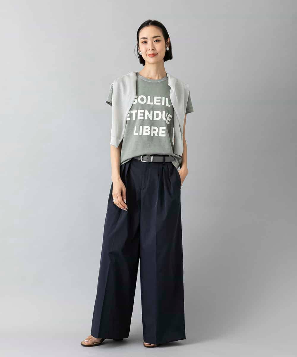 FMKGD01120 MICHEL KLEIN(ミッシェルクラン) クラックプリントロゴTシャツ イエロー