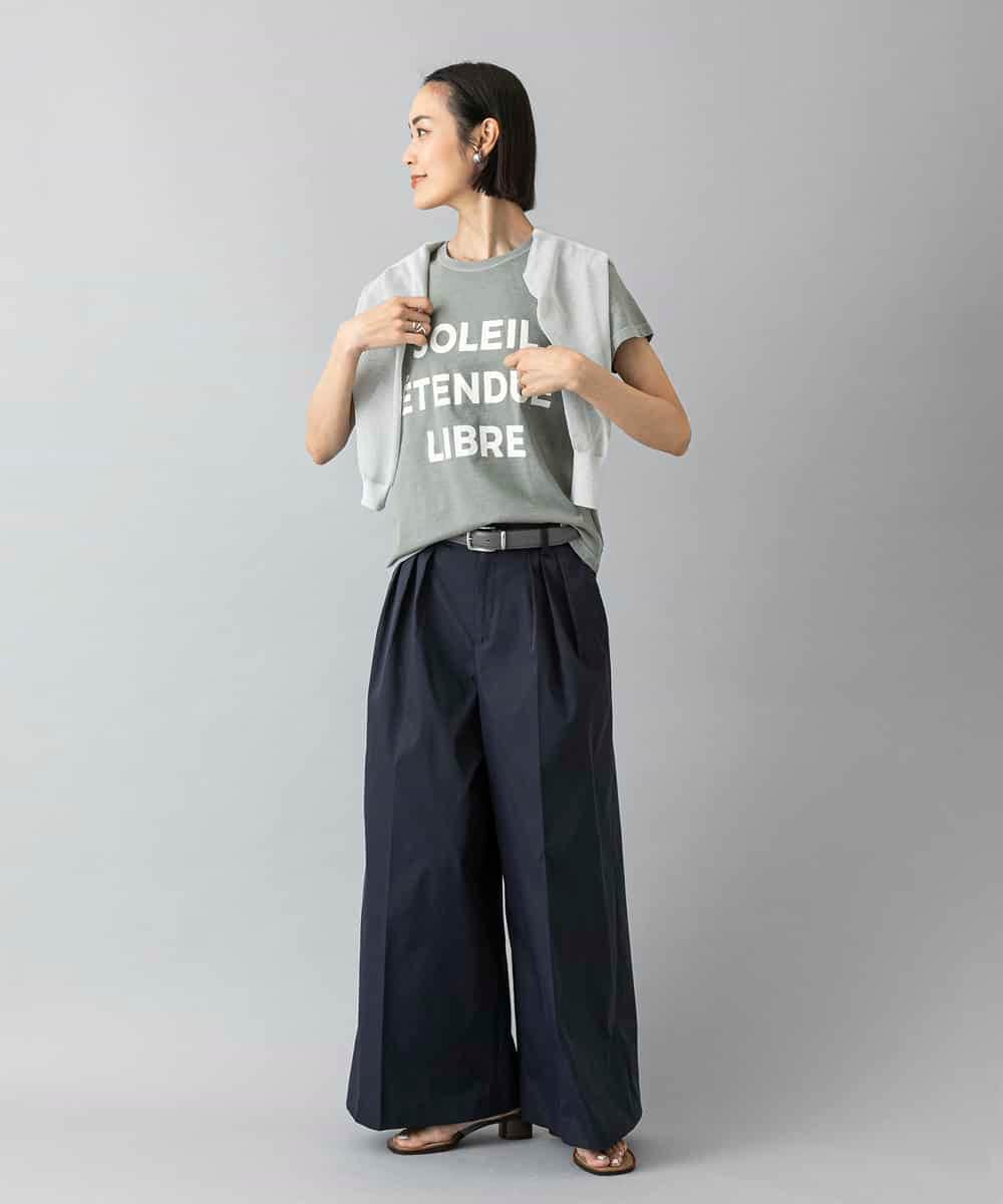 FMKGD01120 MICHEL KLEIN(ミッシェルクラン) クラックプリントロゴTシャツ イエロー