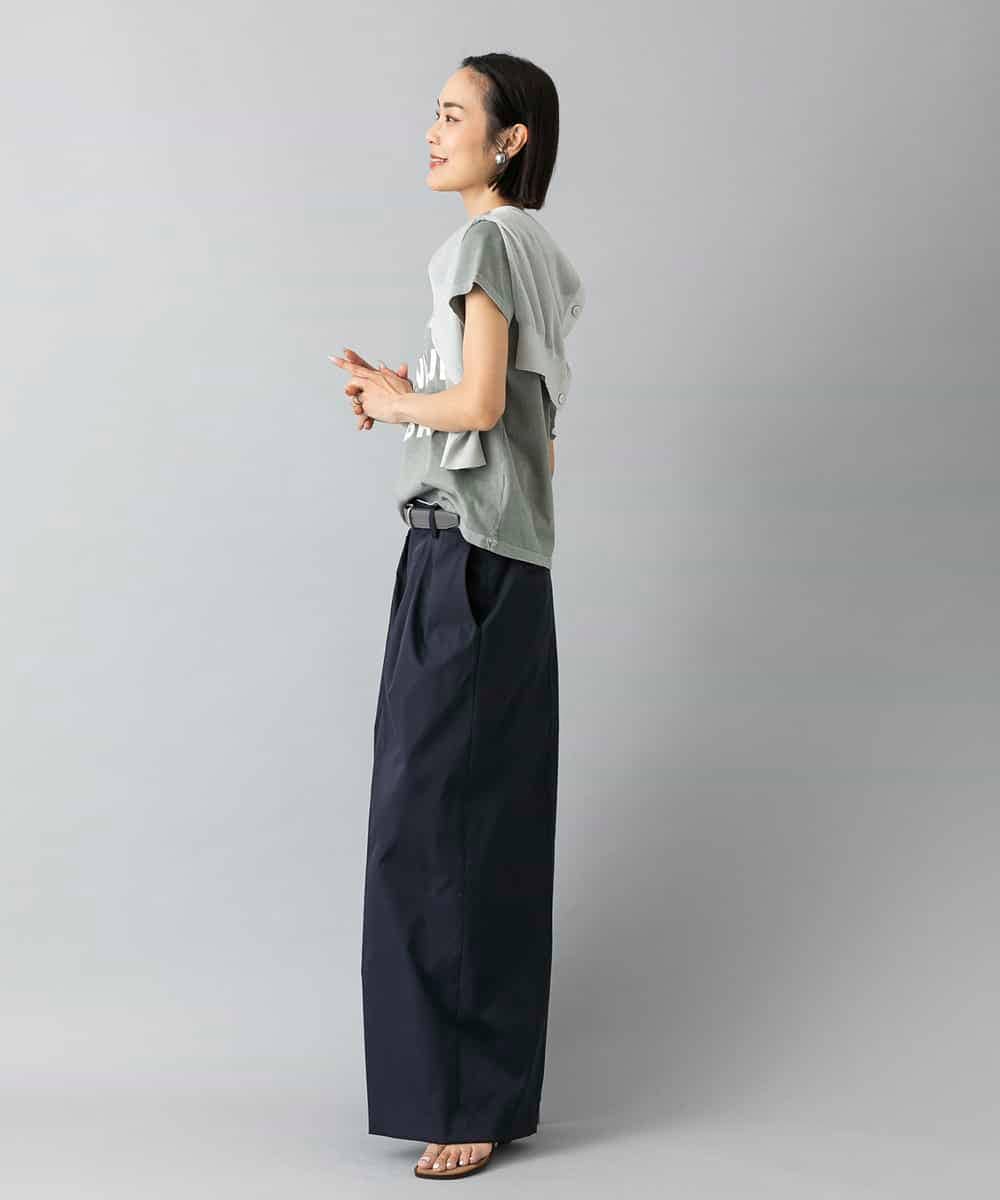 FMKGD01120 MICHEL KLEIN(ミッシェルクラン) クラックプリントロゴTシャツ イエロー