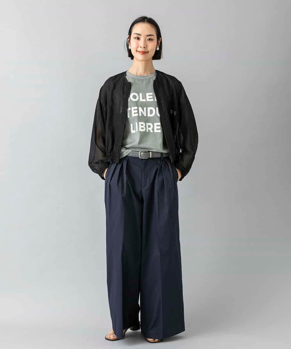 FMKGD01120 MICHEL KLEIN(ミッシェルクラン) クラックプリントロゴTシャツ イエロー