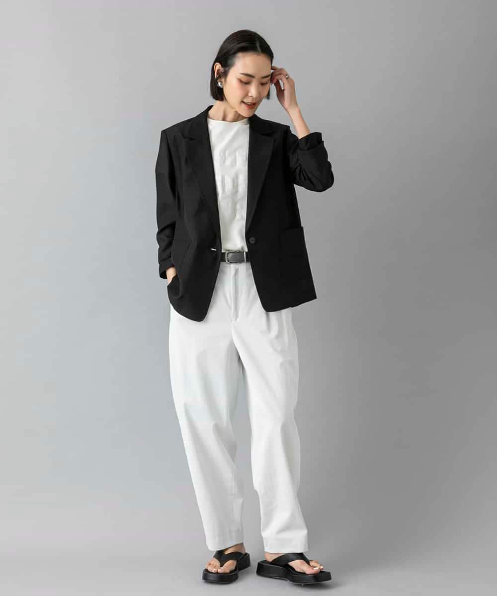 FMKGD01120 MICHEL KLEIN(ミッシェルクラン) クラックプリントロゴTシャツ イエロー