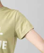 FMKGD01120 MICHEL KLEIN(ミッシェルクラン) クラックプリントロゴTシャツ イエロー