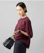 FMKGD01150 MICHEL KLEIN(ミッシェルクラン) 袖ギャザープルオーバー パープル