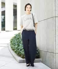 FMKGD02140 MICHEL KLEIN(ミッシェルクラン) ボクシーロゴＴシャツ ライトグレー