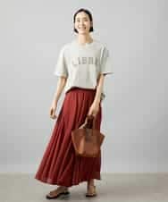 FMKGD02140 MICHEL KLEIN(ミッシェルクラン) ボクシーロゴＴシャツ ライトグレー