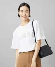FMKGD02140 MICHEL KLEIN(ミッシェルクラン) ボクシーロゴＴシャツ ライトグレー