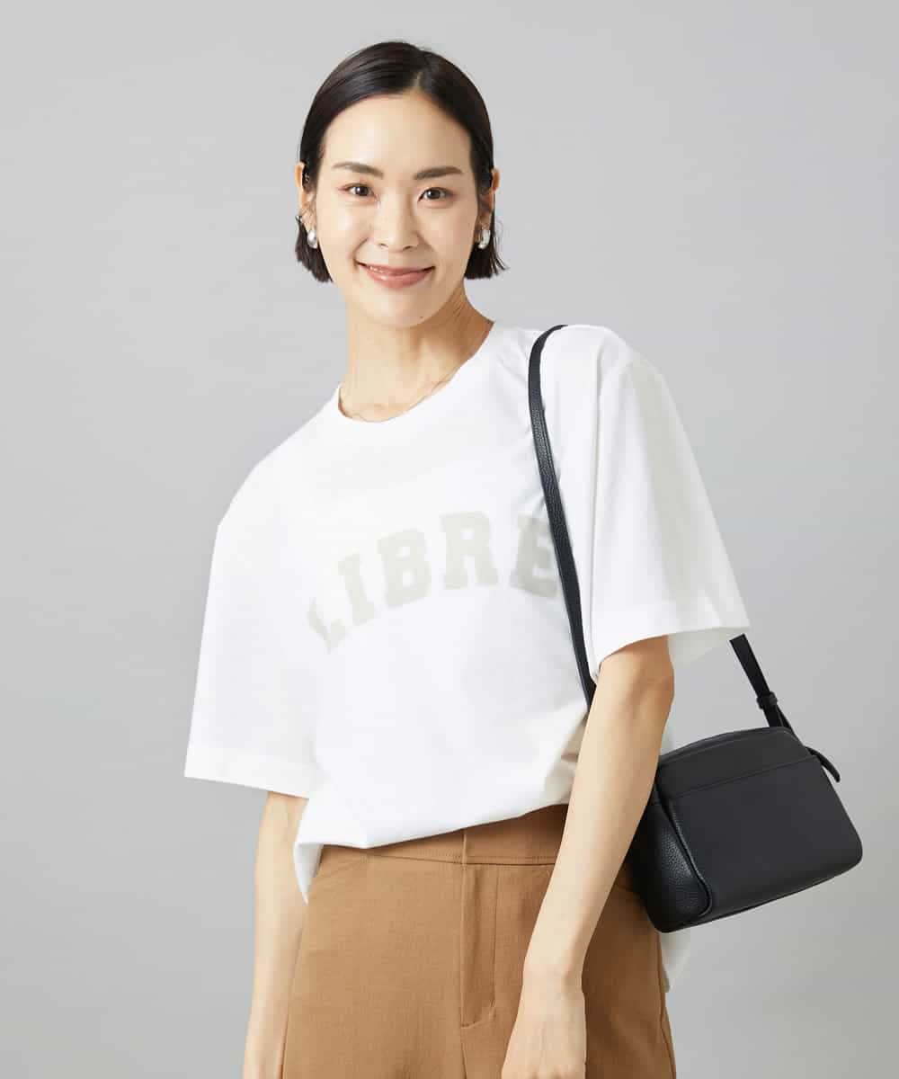 FMKGD02140 MICHEL KLEIN(ミッシェルクラン) ボクシーロゴＴシャツ ライトグレー