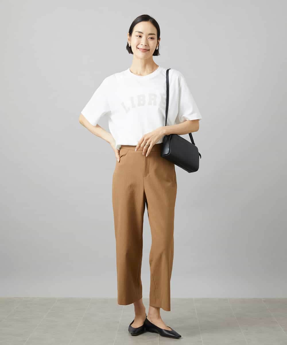 FMKGD02140 MICHEL KLEIN(ミッシェルクラン) ボクシーロゴＴシャツ ライトグレー