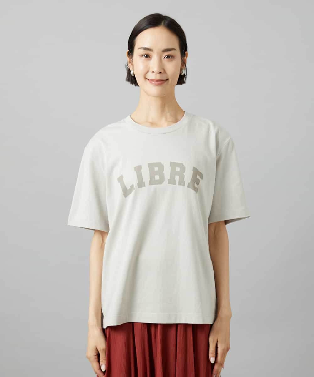 FMKGD02140 MICHEL KLEIN(ミッシェルクラン) ボクシーロゴＴシャツ ライトグレー