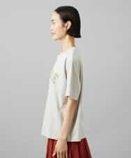 FMKGD02140 MICHEL KLEIN(ミッシェルクラン) ボクシーロゴＴシャツ ライトグレー