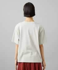 FMKGD02140 MICHEL KLEIN(ミッシェルクラン) ボクシーロゴＴシャツ ライトグレー