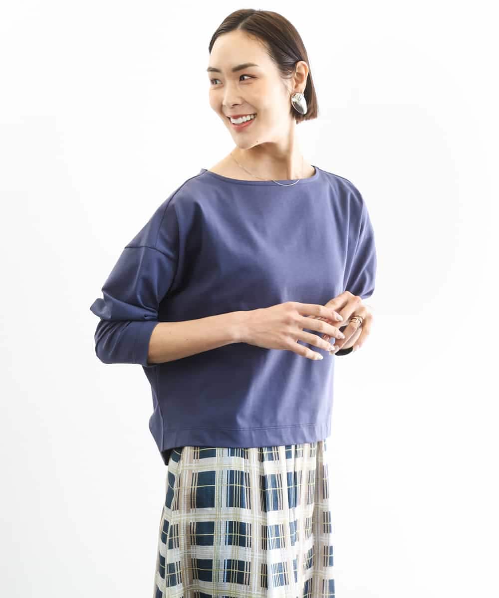 FMKGD04150 MICHEL KLEIN(ミッシェルクラン) タックデザイン バスクTシャツ アイボリー
