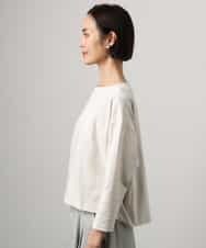 FMKGD04150 MICHEL KLEIN(ミッシェルクラン) タックデザイン バスクTシャツ アイボリー