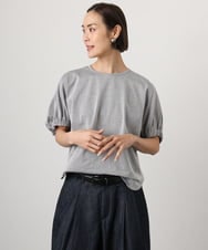 FMKGD10180 MICHEL KLEIN(ミッシェルクラン) [新色追加/接触冷感]サッカードルマンスリーブカットソー ブラック