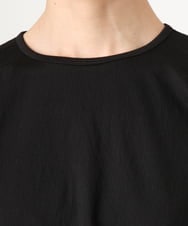 FMKGD10180 MICHEL KLEIN(ミッシェルクラン) [新色追加/接触冷感]サッカードルマンスリーブカットソー ブラック