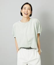 FMKGD10180 MICHEL KLEIN(ミッシェルクラン) [新色追加/接触冷感]サッカードルマンスリーブカットソー ブラック