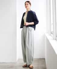 FMKGD11120 MICHEL KLEIN(ミッシェルクラン) シアークルーネック プルオーバー ブルー