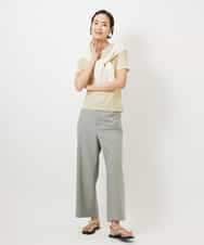 FMKGD11120 MICHEL KLEIN(ミッシェルクラン) シアークルーネック プルオーバー ブルー