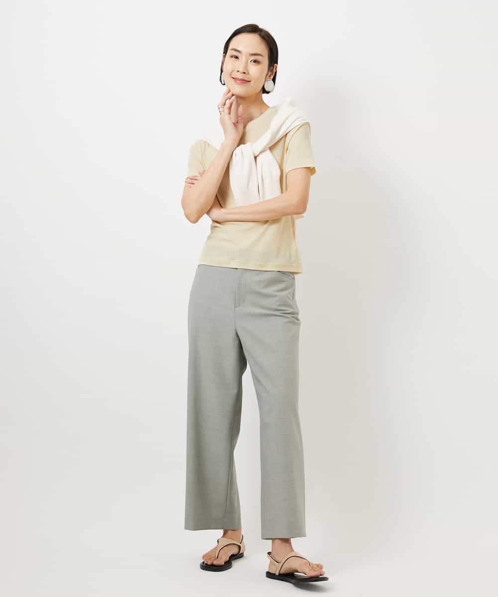 FMKGD11120 MICHEL KLEIN(ミッシェルクラン) シアークルーネック プルオーバー ブルー