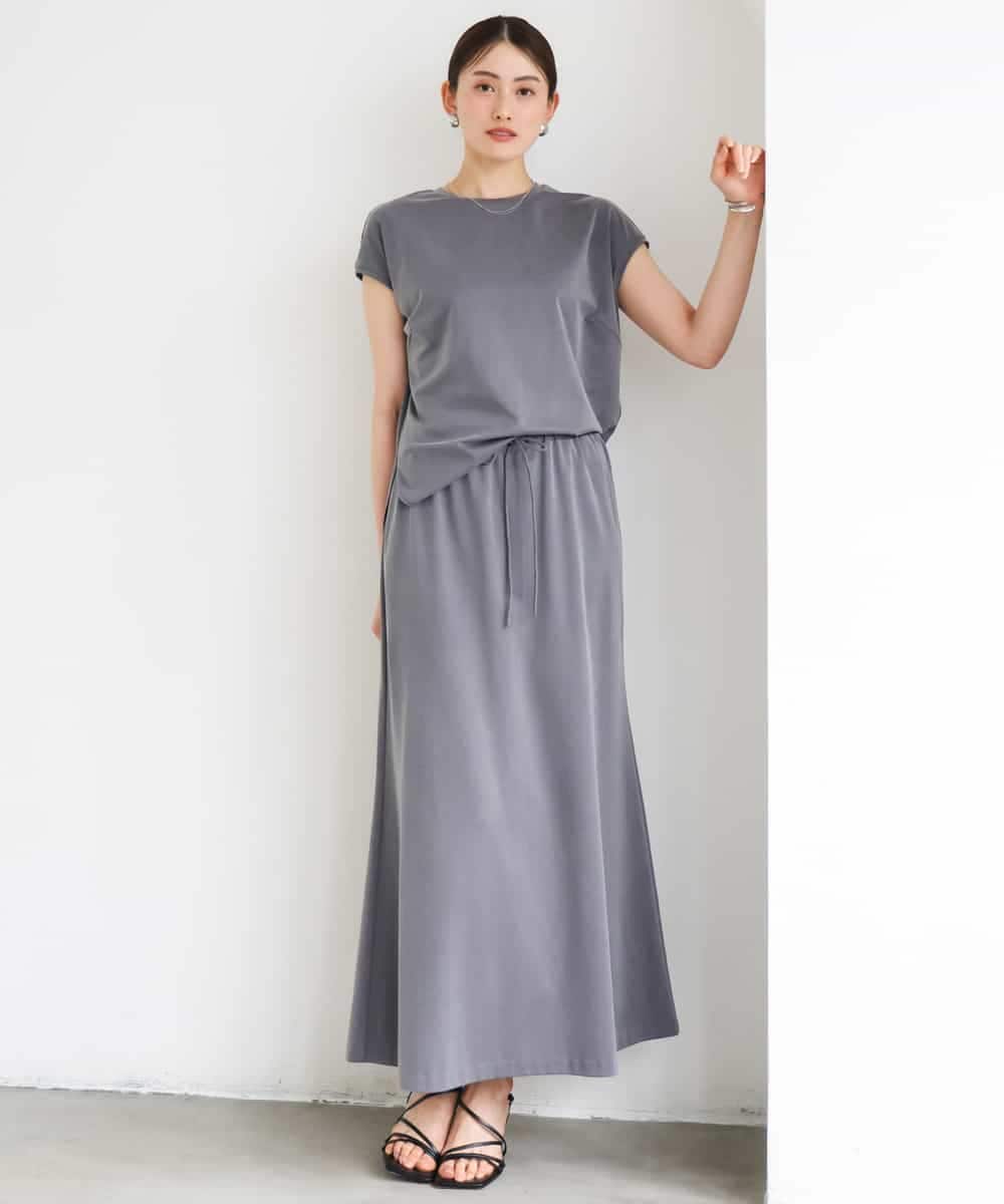FMKGD15200 MICHEL KLEIN(ミッシェルクラン) [セットアップ対応]ヴィンテージサテンカットソー ベージュ