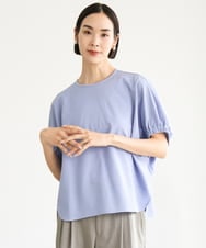 FMKGE10180 MICHEL KLEIN(ミッシェルクラン) [新色追加/接触冷感]サッカードルマンスリーブカットソー ライトブルー