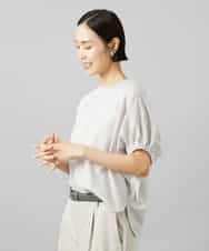 FMKGE10180 MICHEL KLEIN(ミッシェルクラン) [新色追加/接触冷感]サッカードルマンスリーブカットソー ベージュ