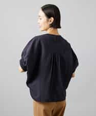FMKGE10180 MICHEL KLEIN(ミッシェルクラン) [新色追加/接触冷感]サッカードルマンスリーブカットソー ベージュ