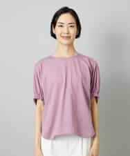FMKGE10180 MICHEL KLEIN(ミッシェルクラン) [新色追加/接触冷感]サッカードルマンスリーブカットソー ベージュ