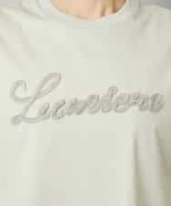 FMKHD04160 MICHEL KLEIN(ミッシェルクラン) メタリックチェーンテープ刺繍ロゴＴシャツ ライトグレー