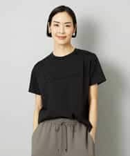 FMKHD04160 MICHEL KLEIN(ミッシェルクラン) メタリックチェーンテープ刺繍ロゴＴシャツ ブラック