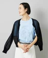 FMKHE05130 MICHEL KLEIN(ミッシェルクラン) 透明箔プリントTシャツ ホワイト