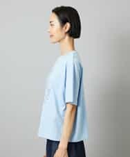 FMKHE05130 MICHEL KLEIN(ミッシェルクラン) 透明箔プリントTシャツ ホワイト