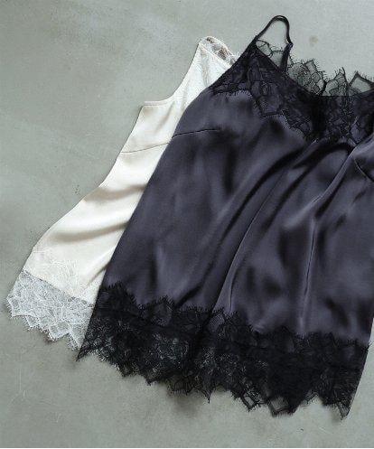 FMKJD22150 MICHEL KLEIN [レイヤードスタイルにおすすめ]レースキャミソール