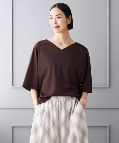 FMKJD31170 MICHEL KLEIN ドルマンVネックトップス