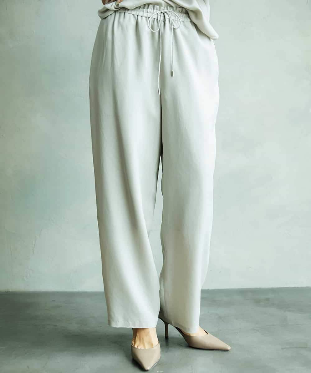 FMLAD19210 MICHEL KLEIN(ミッシェルクラン) [セットアップ対応]コージーパンツ ベージュ