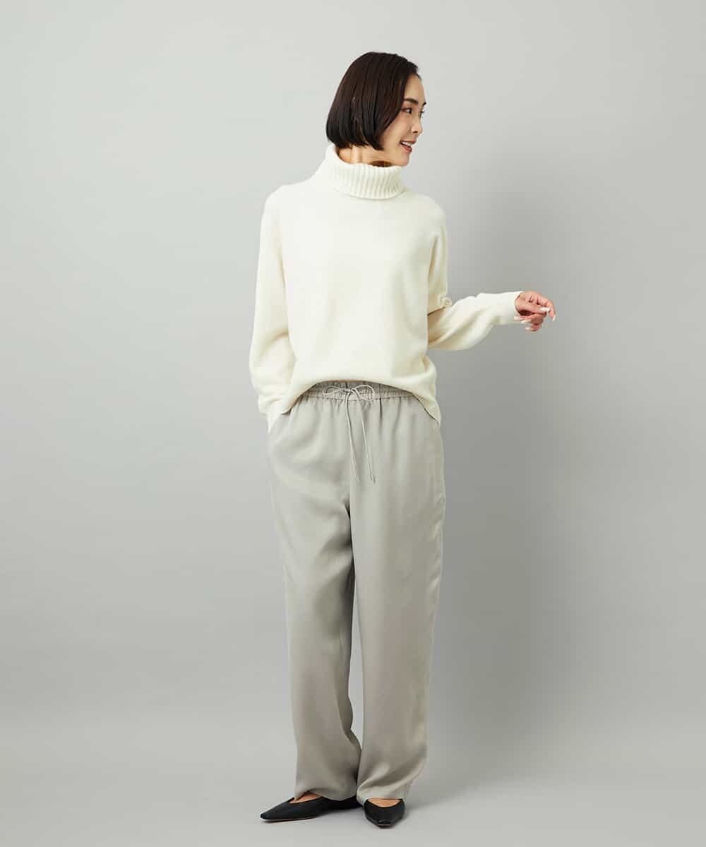 FMLAD19210 MICHEL KLEIN(ミッシェルクラン) [セットアップ対応]コージーパンツ ベージュ