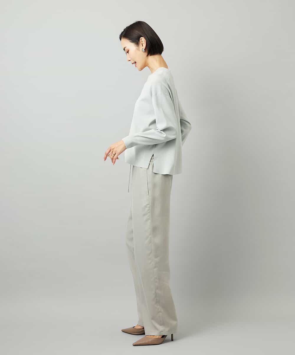 FMLAD19210 MICHEL KLEIN(ミッシェルクラン) [セットアップ対応]コージーパンツ ベージュ