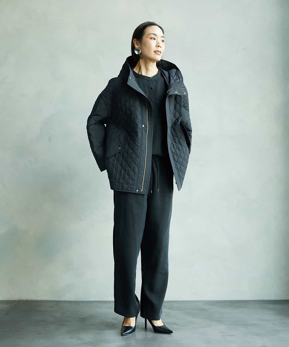 FMLAD19210 MICHEL KLEIN(ミッシェルクラン) [セットアップ対応]コージーパンツ ベージュ