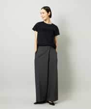 FMLAD21250 MICHEL KLEIN(ミッシェルクラン) ラップバレルパンツ ダークグレー