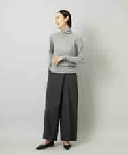 FMLAD21250 MICHEL KLEIN(ミッシェルクラン) ラップバレルパンツ ダークグレー