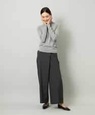 FMLAD21250 MICHEL KLEIN(ミッシェルクラン) ラップバレルパンツ ダークグレー