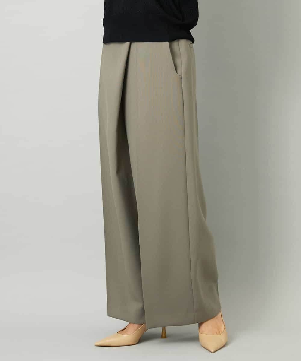 FMLAD21250 MICHEL KLEIN(ミッシェルクラン) ラップバレルパンツ ダークグレー