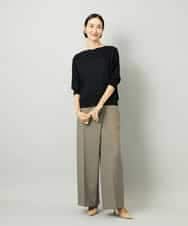 FMLAD21250 MICHEL KLEIN(ミッシェルクラン) ラップバレルパンツ ダークグレー