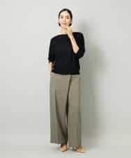FMLAD21250 MICHEL KLEIN(ミッシェルクラン) ラップバレルパンツ ダークグレー